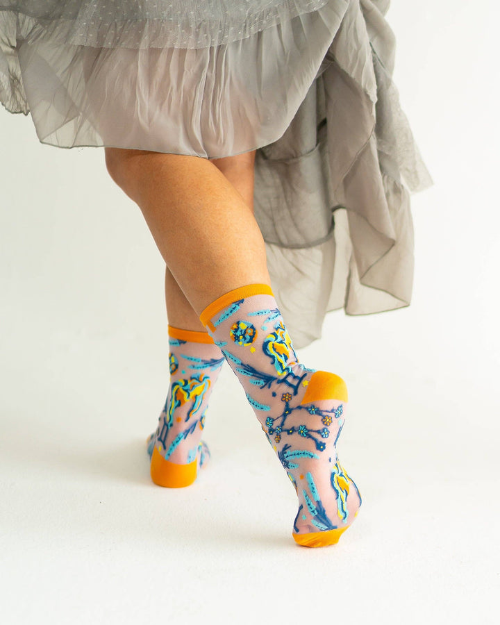 Zodiac Shimmer Socks: Gemini