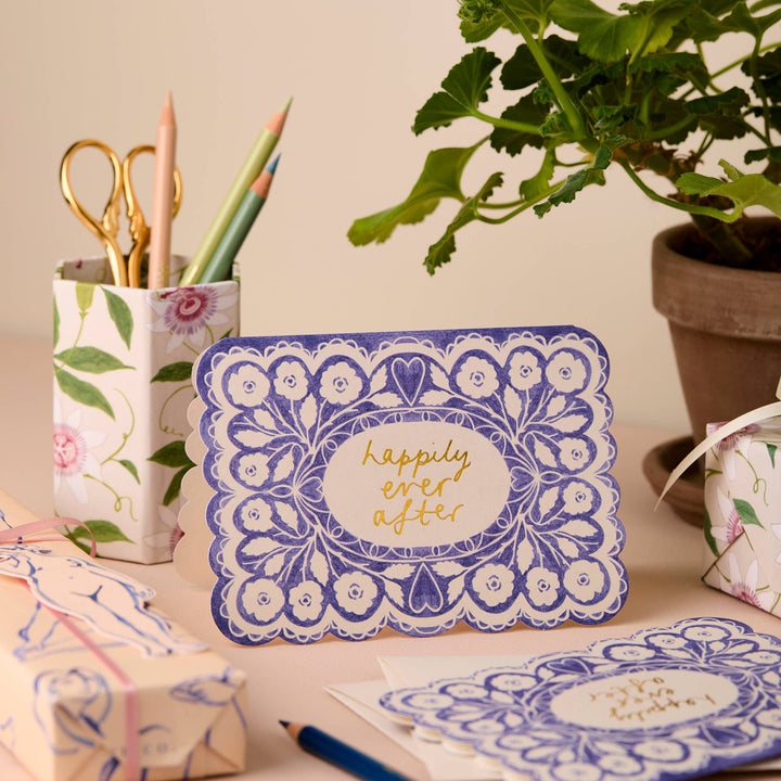Lace 'Happily Ever After' Card