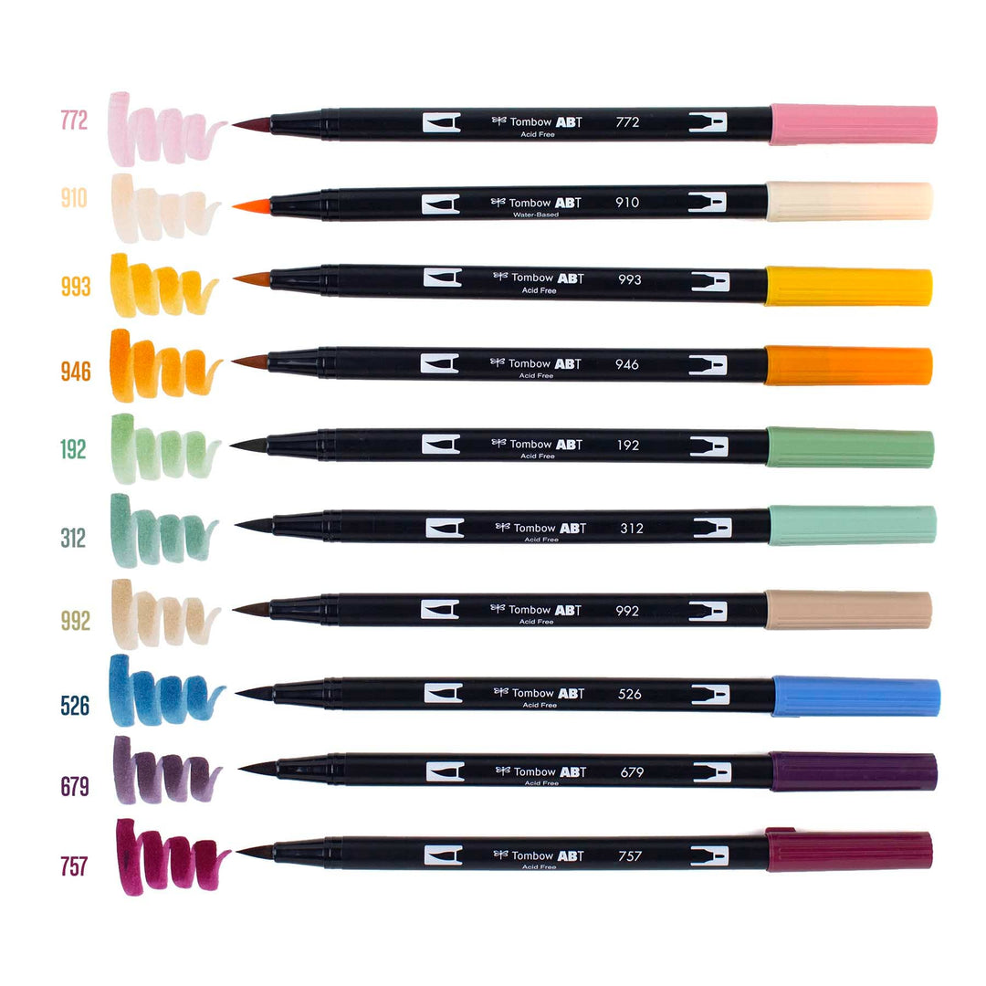 Dual Brush Pen Art Markers: Cottage 10-Pack