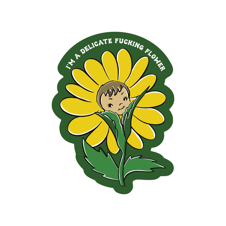 Vintage Fuck Flower Swear High Quality Vinyl Sticker