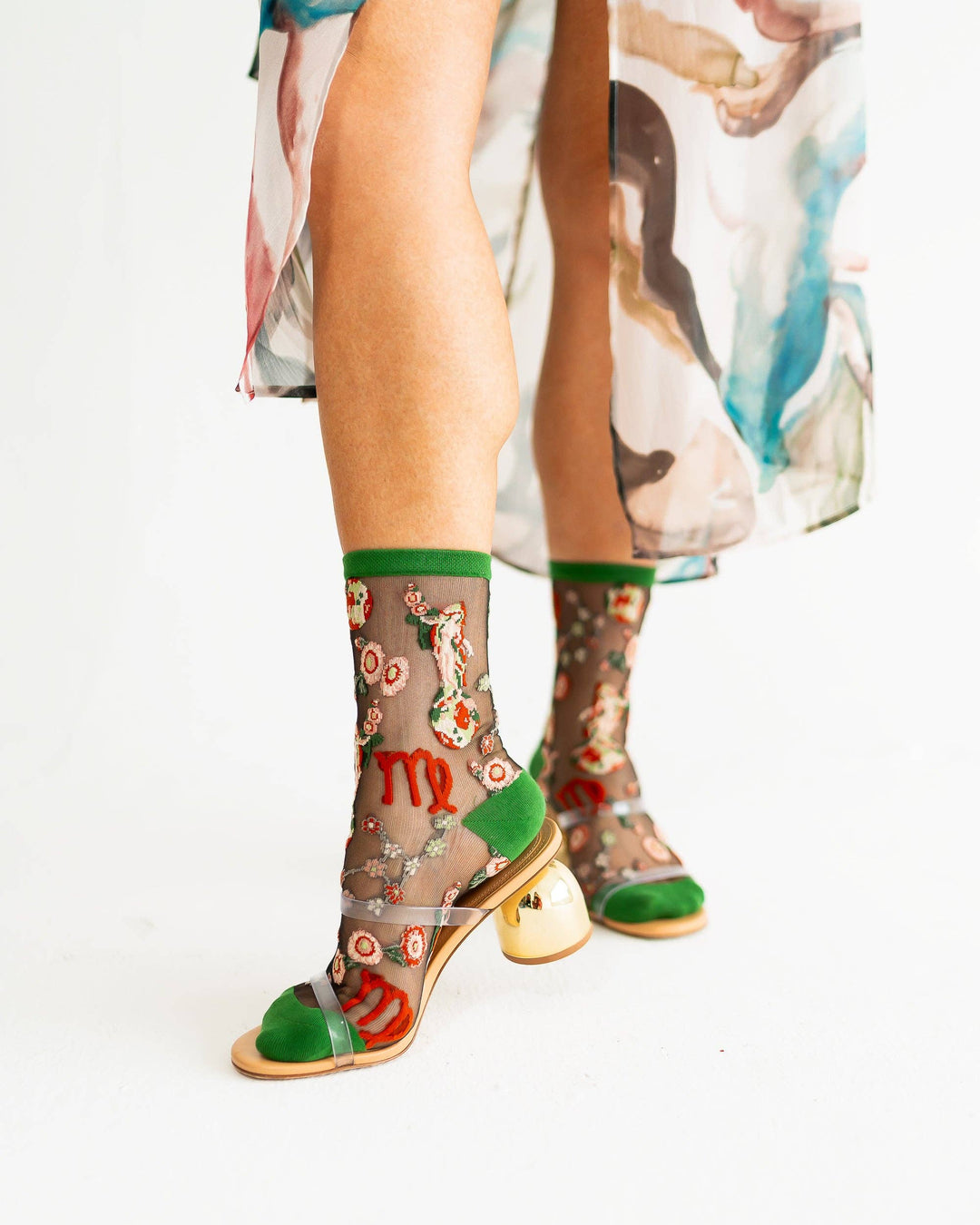 Zodiac Shimmer Socks: Virgo