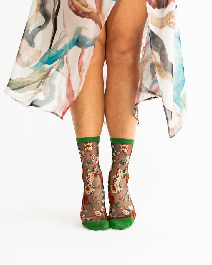 Zodiac Shimmer Socks: Virgo