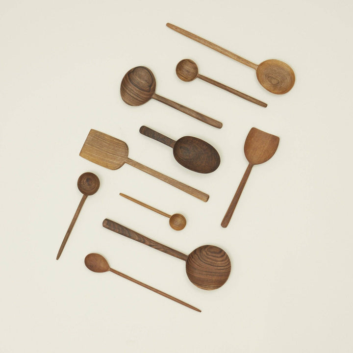 HAND CARVED WALNUT SPOON - COCKTAIL STIRRER