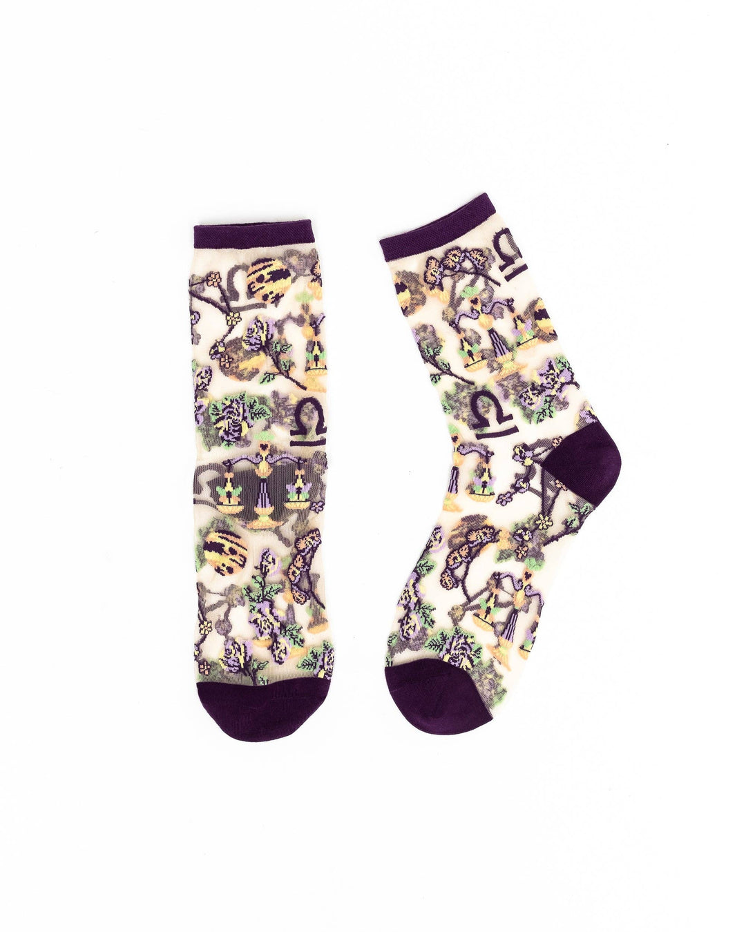 Zodiac Shimmer Socks: Libra