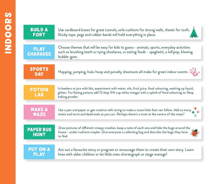 Things to do indoors: 100 Activities