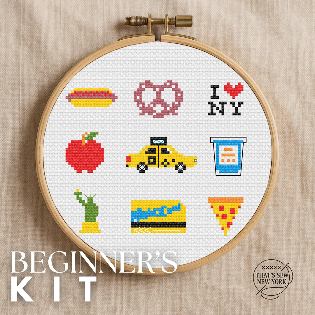NYC Icons Cross Stitch Kit