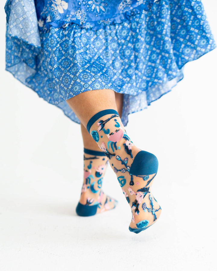 Zodiac Shimmer Socks: Cancer