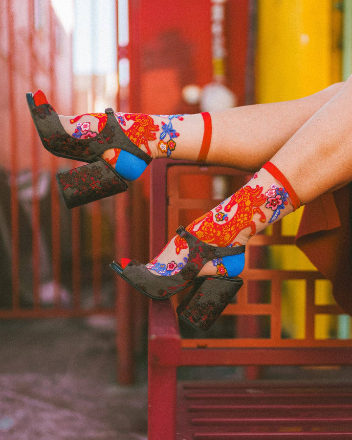 Year of the Horse Sheer Sock