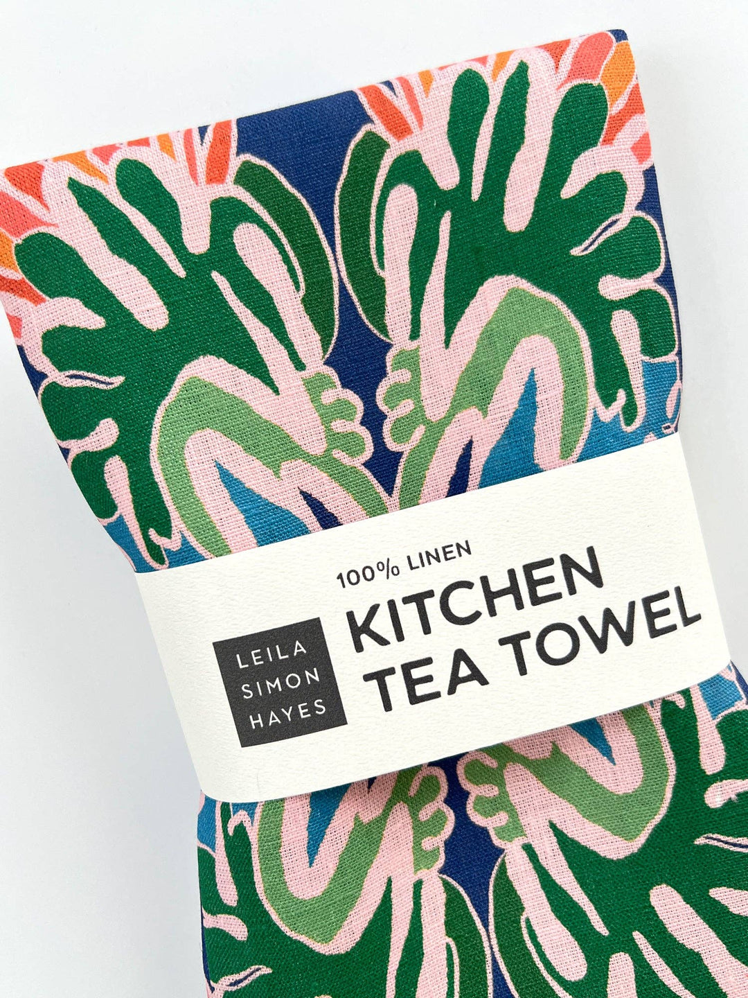 Flourish Tea Towel, blue