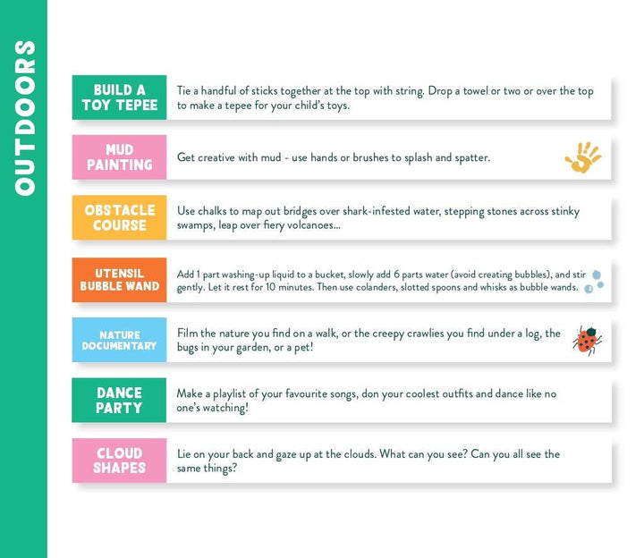 Things to do outdoors: 100 Activities