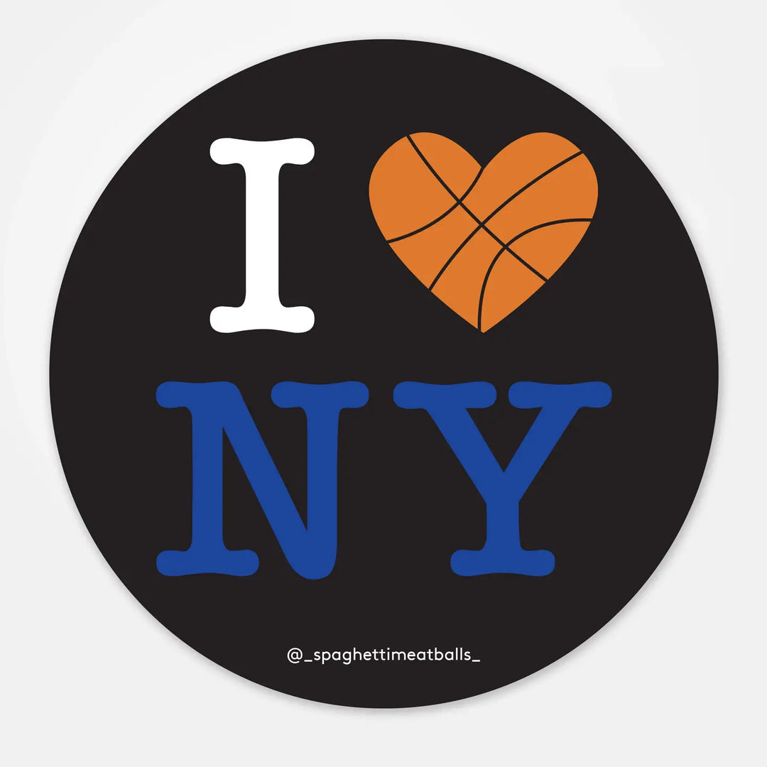 Knicks- I Heart Ny - Vinyl Sticker