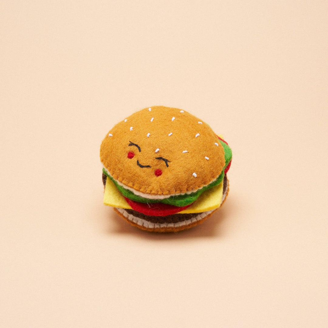 Burger Squeaker Toy