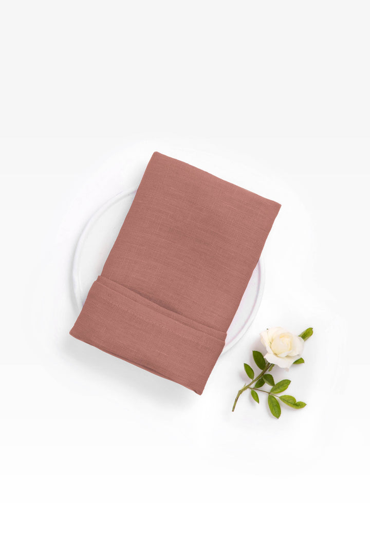 Solid Linen Napkins Set of 2