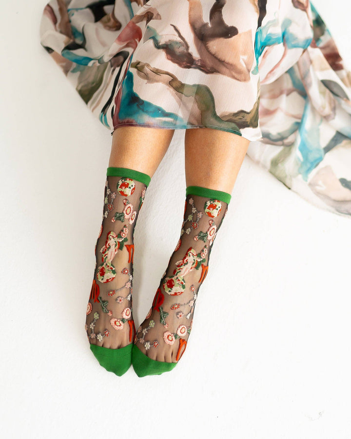 Zodiac Shimmer Socks: Virgo