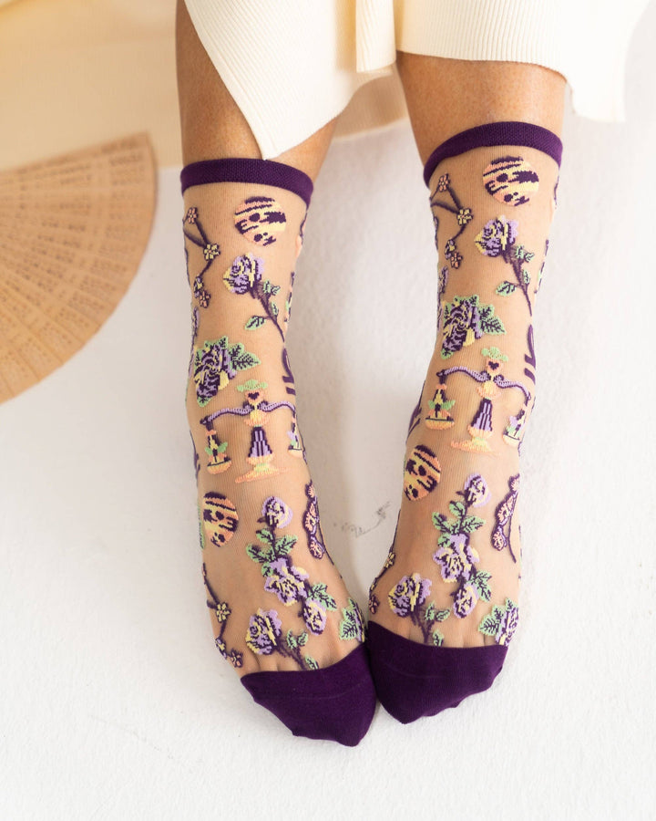 Zodiac Shimmer Socks: Libra