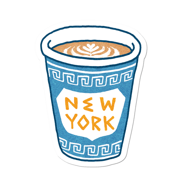 New York Coffee Cup Sticker