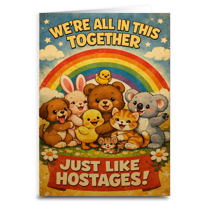 We're In This Together Like Hostages Card
