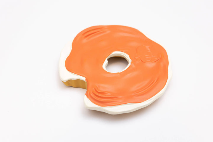 The Lox Bagel Natural Rubber Baby Teether