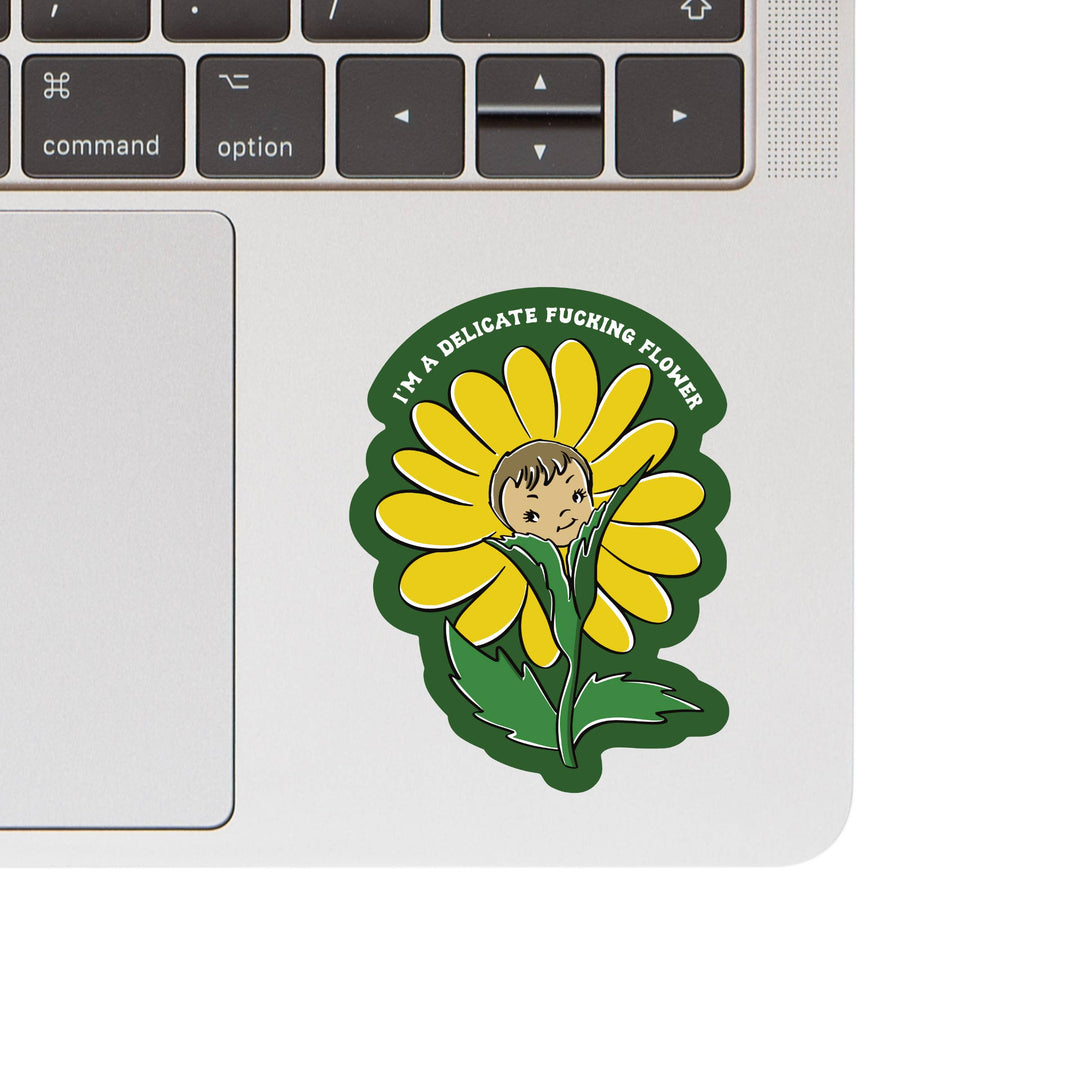 Vintage Fuck Flower Swear High Quality Vinyl Sticker