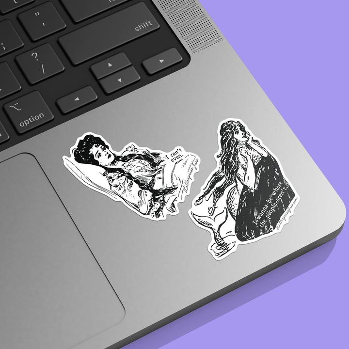 Gibson Girl Can't Even Sticker