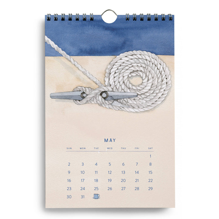 A Year By the Sea Wall Calendar, 6" x 9"