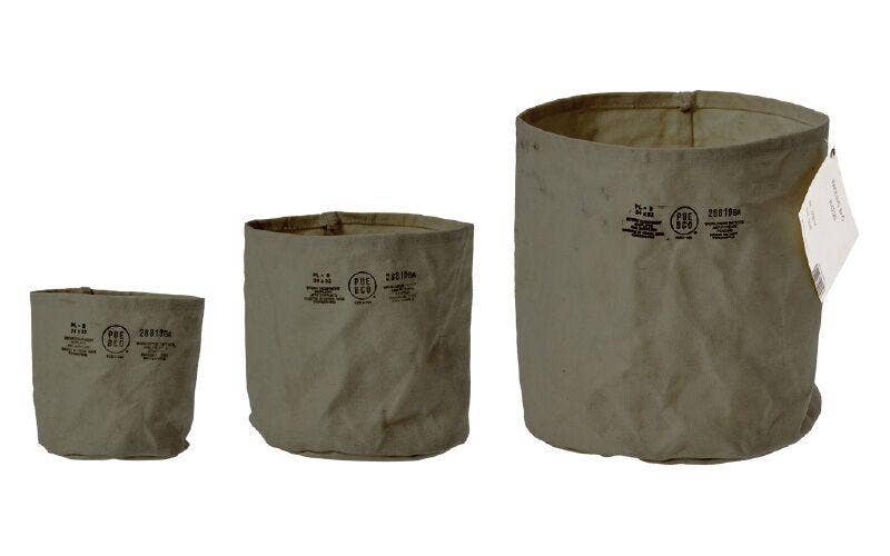 CANVAS POT COVER - LARGE - GREEN