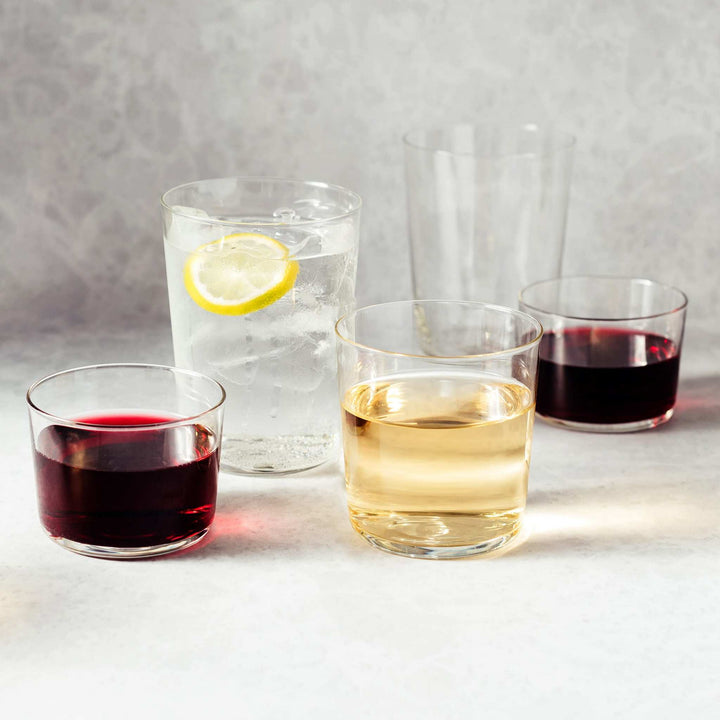 Libbey Café Petite Rocks Glasses, 7.75-ounce, Set of 4