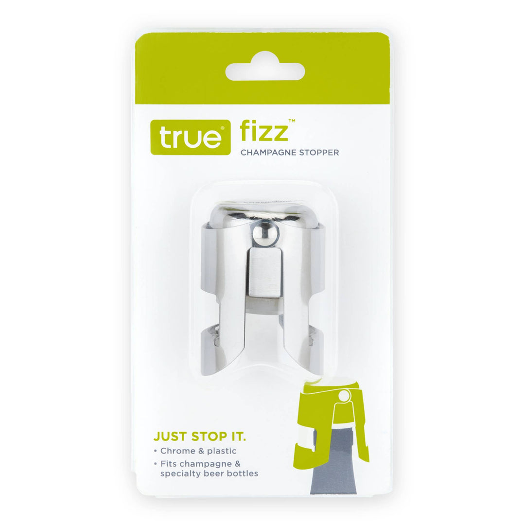 Fizz Chrome Champagne Stopper Silver