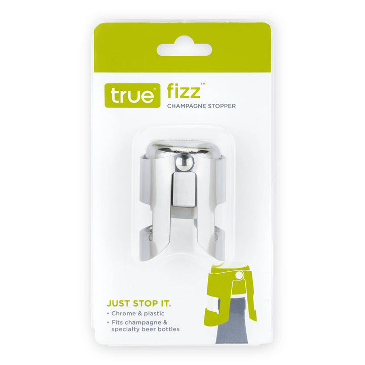 Fizz Chrome Champagne Stopper Silver