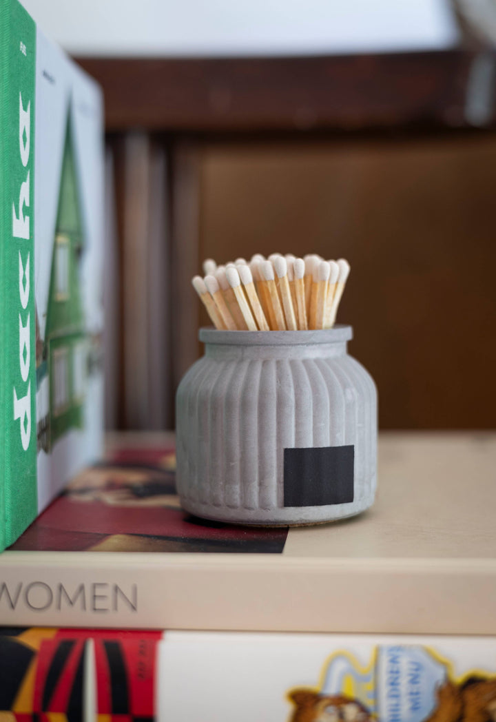 Apothecary Match Holder- Long Matches: Brick