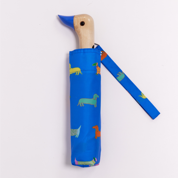 Dogs in Blue Dachshund Duckhead Umbrella