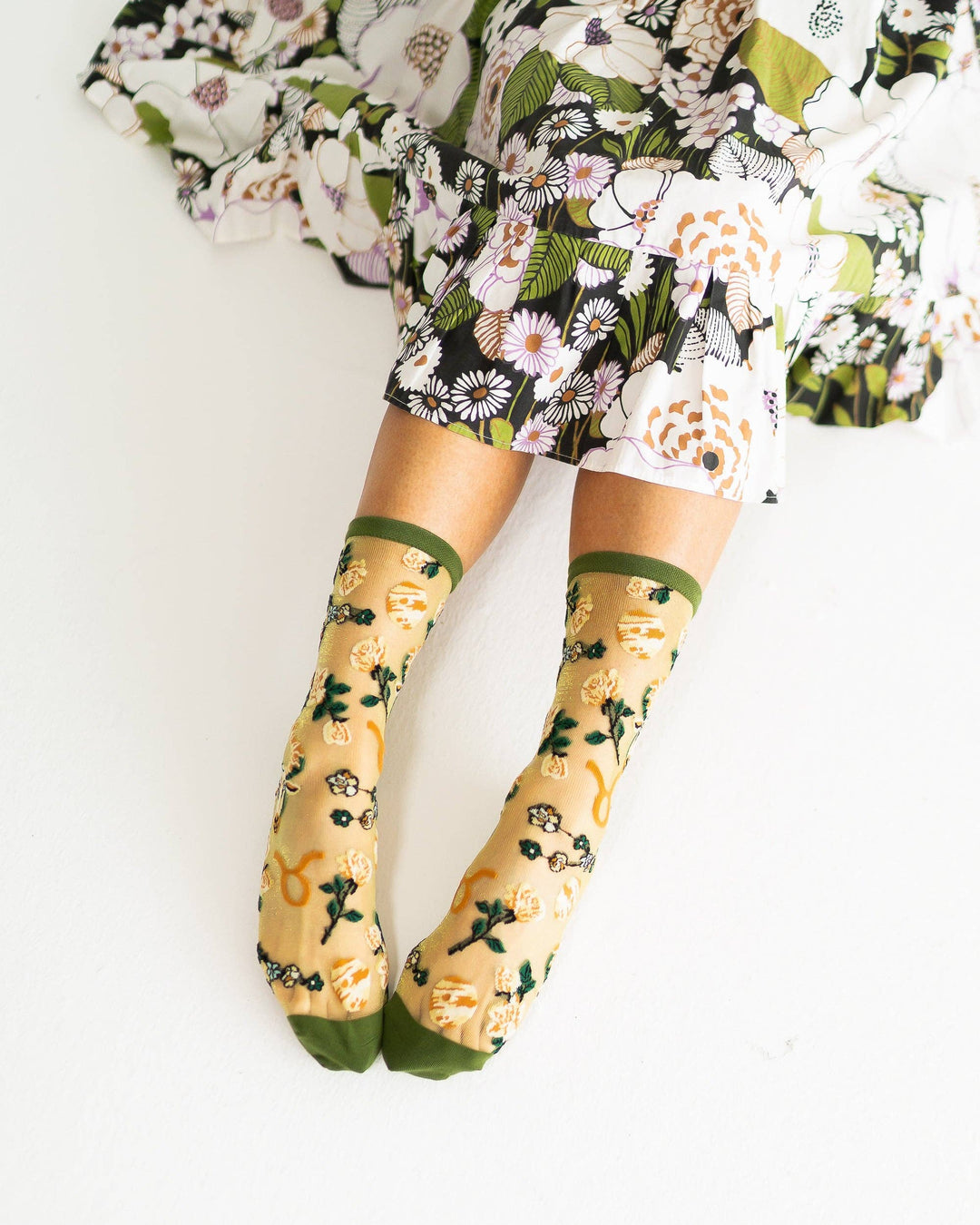 Zodiac Shimmer Socks: Taurus