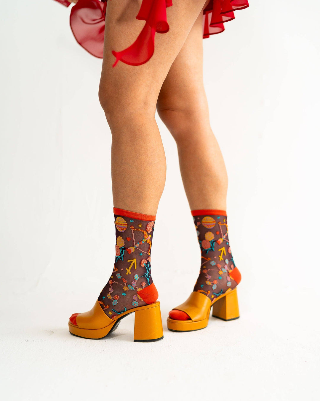 Zodiac Shimmer Socks: Sagittarius