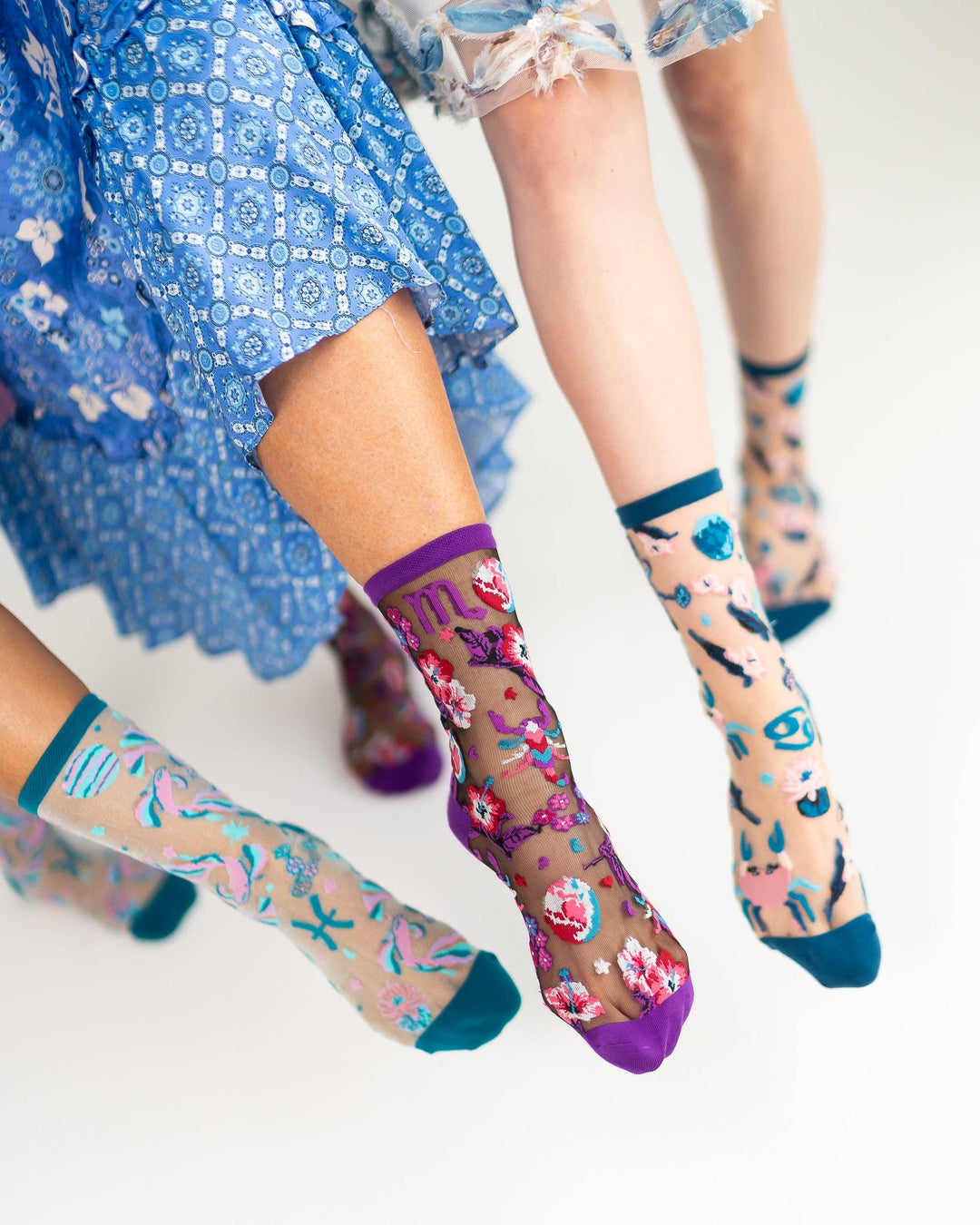 Zodiac Shimmer Socks: Scorpio