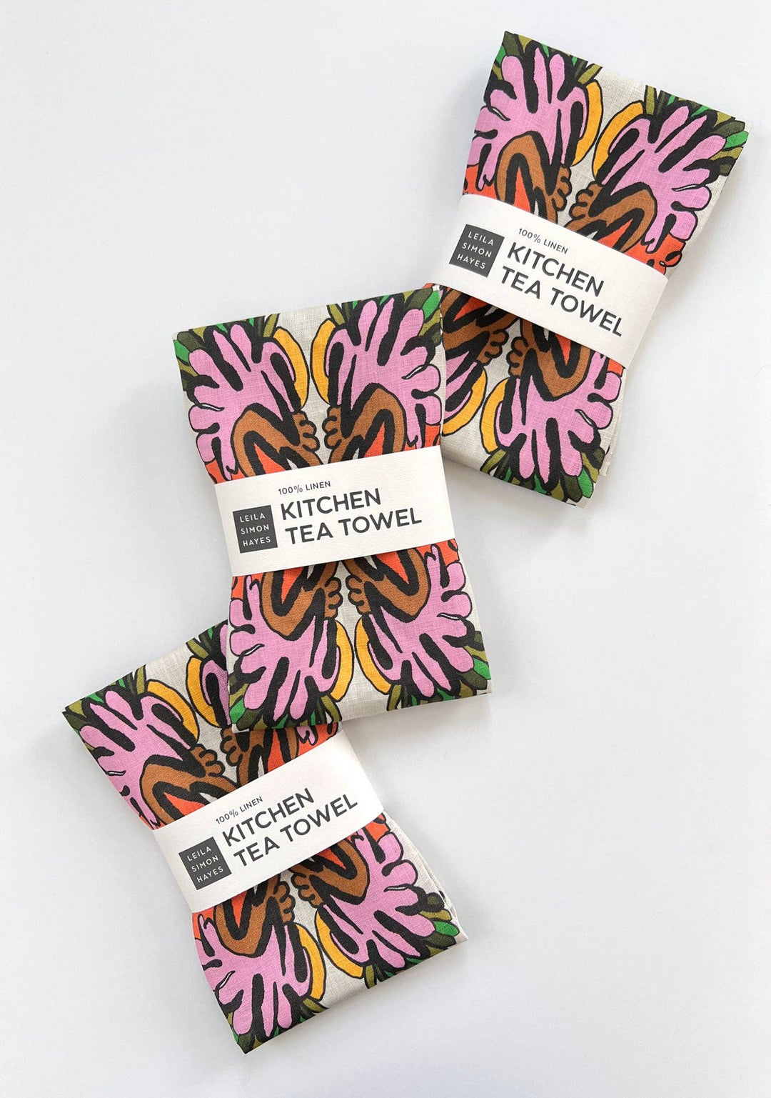 Flourish Tea Towel, bright