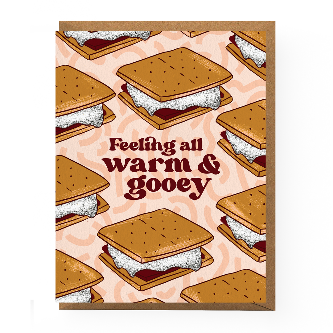 S'mores Love Card: Clear sleeve