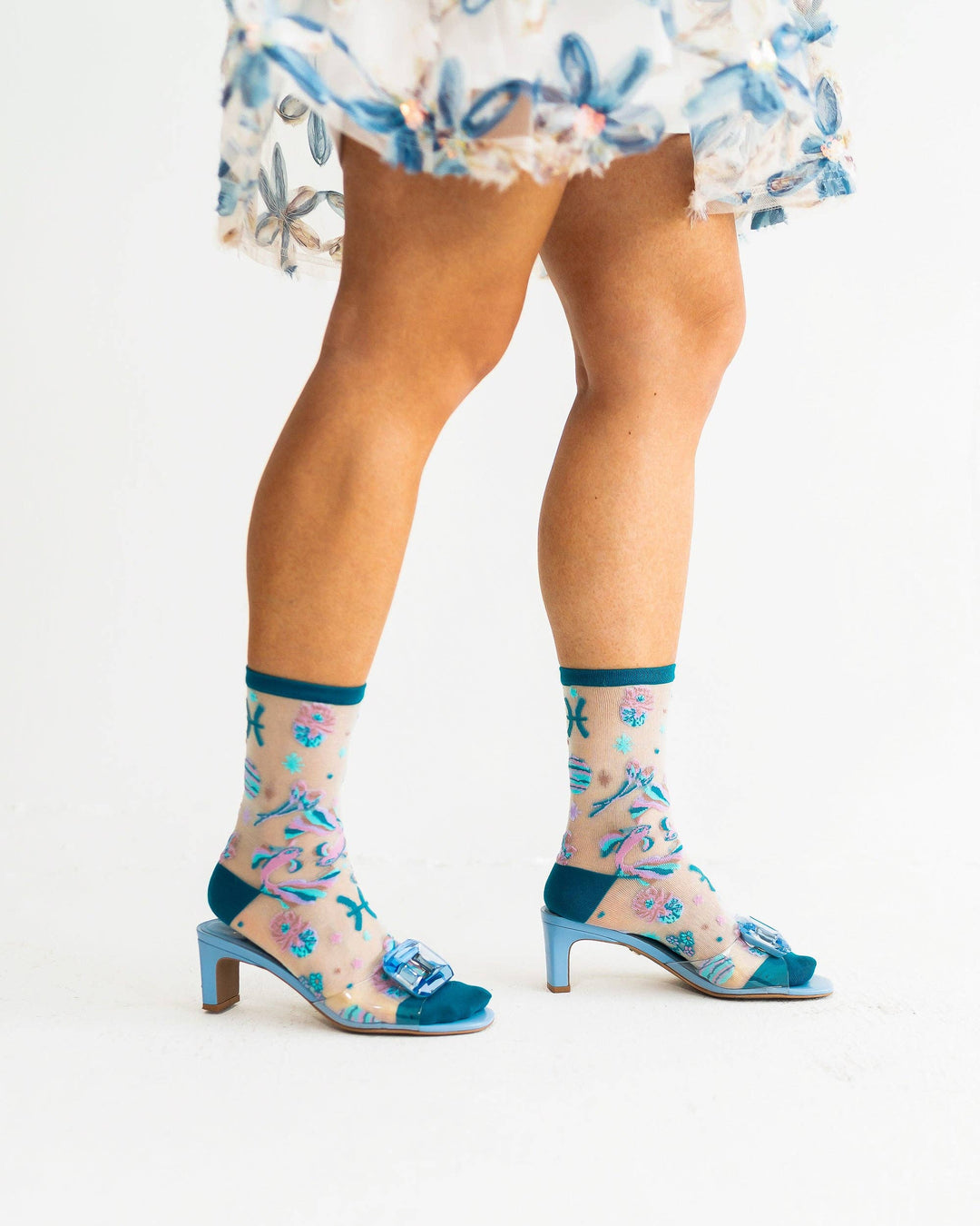 Zodiac Shimmer Socks: Pisces