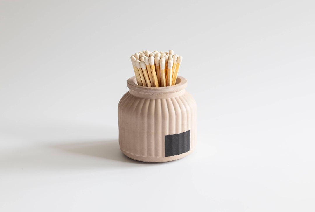 Apothecary Match Holder- Long Matches: Brick