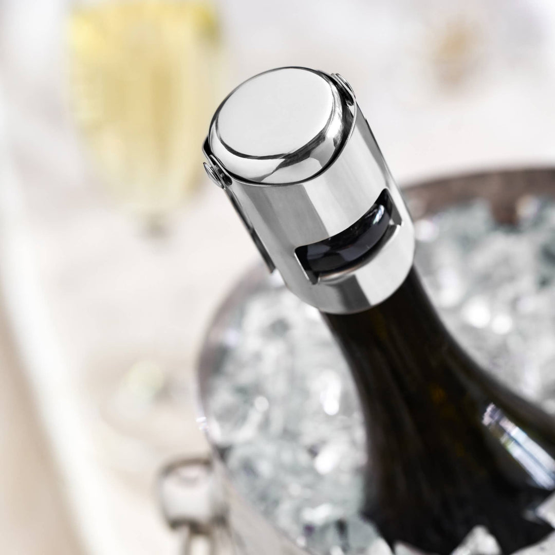 Fizz Chrome Champagne Stopper Silver
