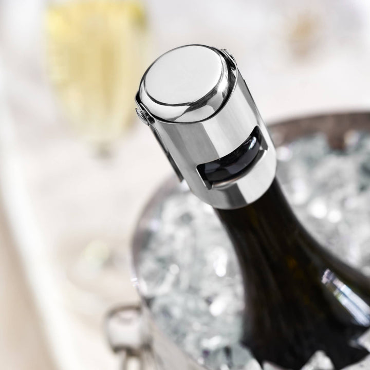 Fizz Chrome Champagne Stopper Silver
