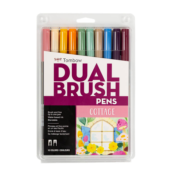 Dual Brush Pen Art Markers: Cottage 10-Pack