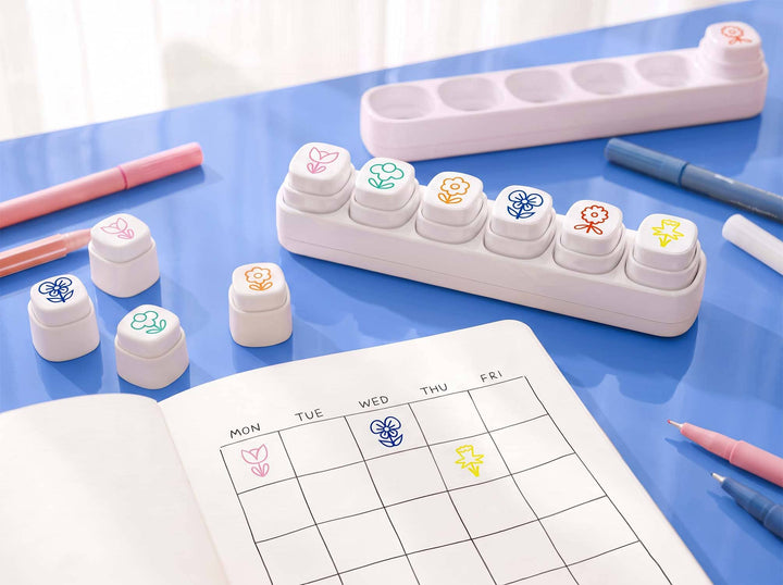 Flower Friends: Push Button Stamps