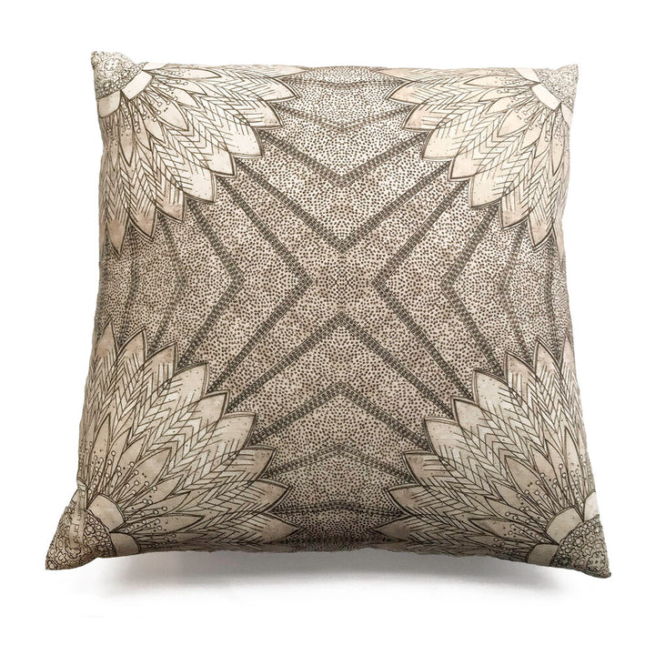 Sunflower Radiance Reversible Linen Pillow
