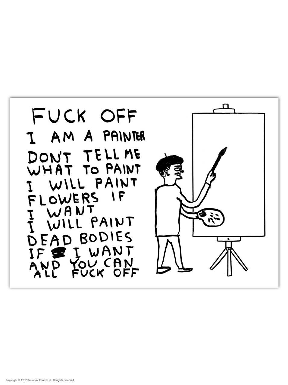 David Shrigley Postcard Painter